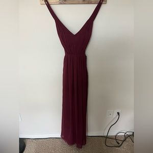 Vera wang bridesmaid dress maroon